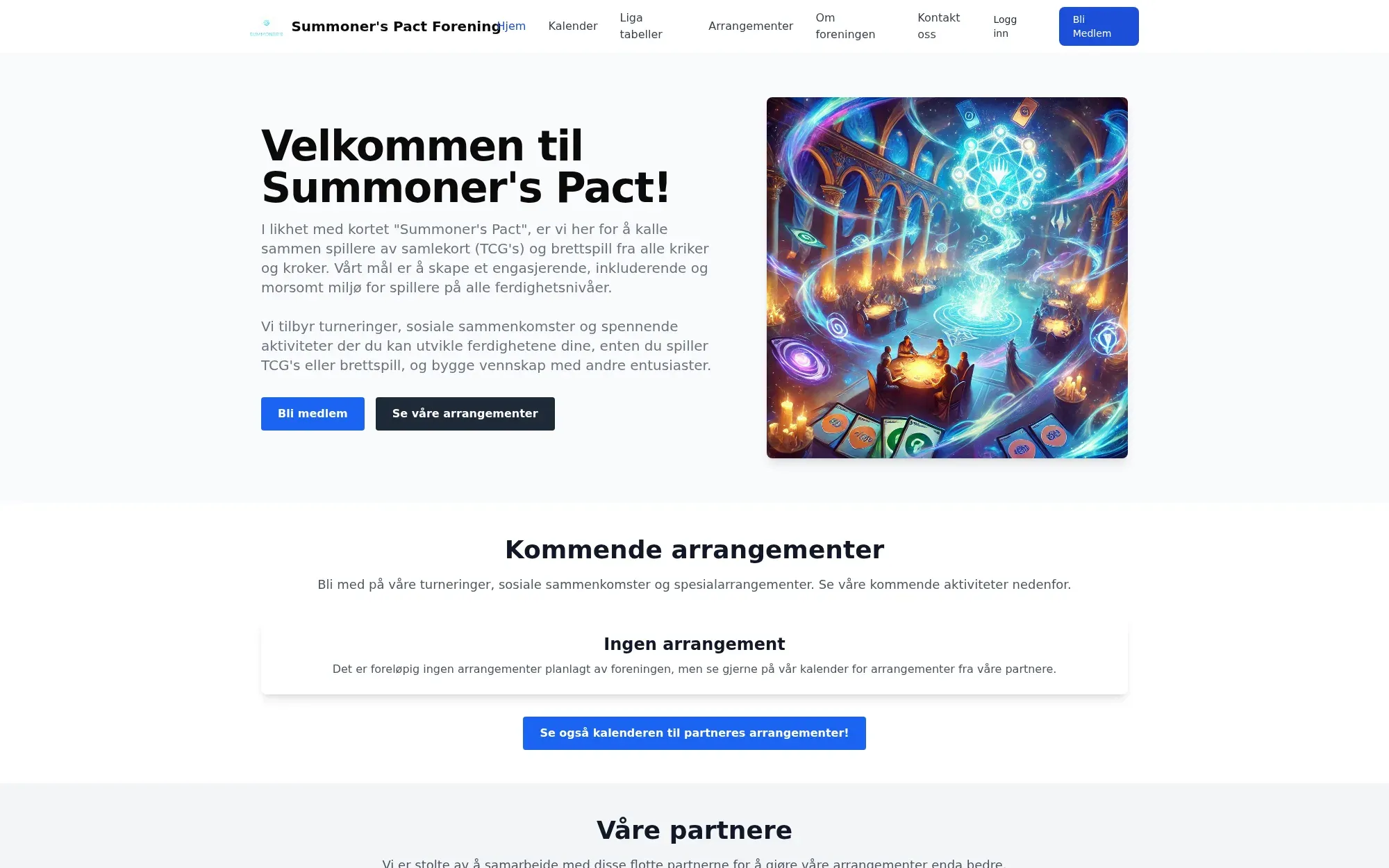 Forsiden til spact.no